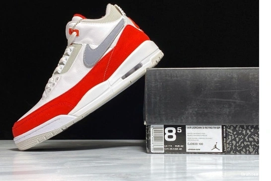CJ0939-100 JORDAN TINKER UNIVERSITY CJ0939-100 RETRO RED AIR WHITE 3 0524